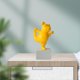 thumbnail image 4 of Estatua creativa de Francés, de animales de Yoga, escultura de perro para decoración de escritorio para hogar, manualidades, regalos de Amarillo Soledad Figuras en miniatura, 4 of 7