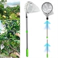 thumbnail image 4 of Recolector de Frutas Telescópico de Acero Inoxidable de 4 M con Bolsa de Almacenamiento para Árboles Altos, Huertos y Jardín., 4 of 5