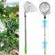 thumbnail image 4 of Recolector de Frutas Telescópico de Acero Inoxidable de 4 M con Bolsa de Almacenamiento para Árboles Altos, Huertos y Jardín., 4 of 5