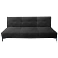 thumbnail image 3 of Sofa Cama Reclinable El Bazar Store Vegas Terciopelo Gris Oxford Futon 3 posiciones Sala, 3 of 6