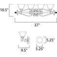 thumbnail image 2 of Maxim Lighting - Four Light Bath Vanity - Bath Vanity - Manor 4 Light Early, 2 of 2
