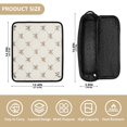 thumbnail image 2 of Hair Tools Storage with Heat Resistant Mat- Ribbons Pattern Printed Curling Iron Travel Bag/Flat Iron Case for Women, 2 of 8