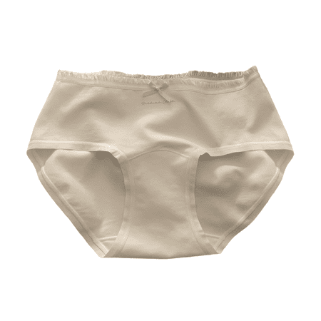 Fulorrnie Underwear for Women Comfort Briefs Breathable Cute Panty Hipster Elastic Waist Flat Seams Panties  White  L