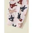thumbnail image 5 of Bslissey Baby Boys Easter Outfits Short Sleeve Letter Print Romper + Elastic Waist Carrot Print Pants + Hat 3Pcs Infant Toddler Summer Long Pants Sets 3M 6M 12M 18M, 5 of 9