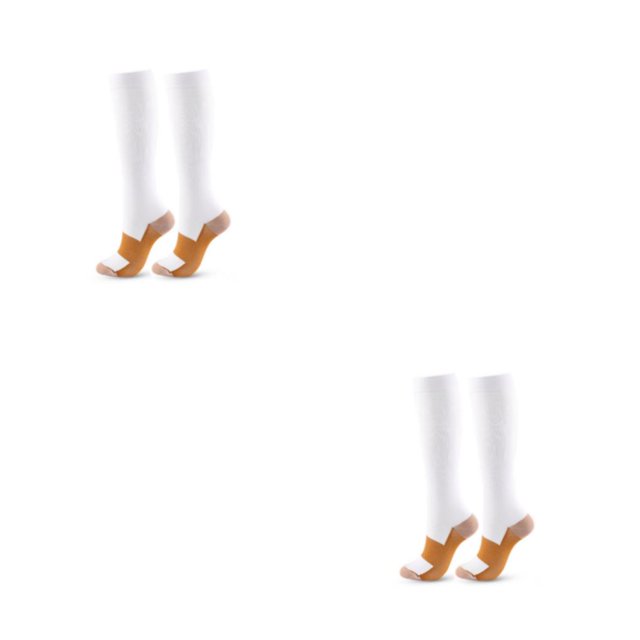 Sonducket 1 par de calcetines transpirables que absorben la humedad para hombres y mujeres, calcetines para correr, trotar, hacer ejercicio, Tipo 2 Blanco S/M 2Conjunto