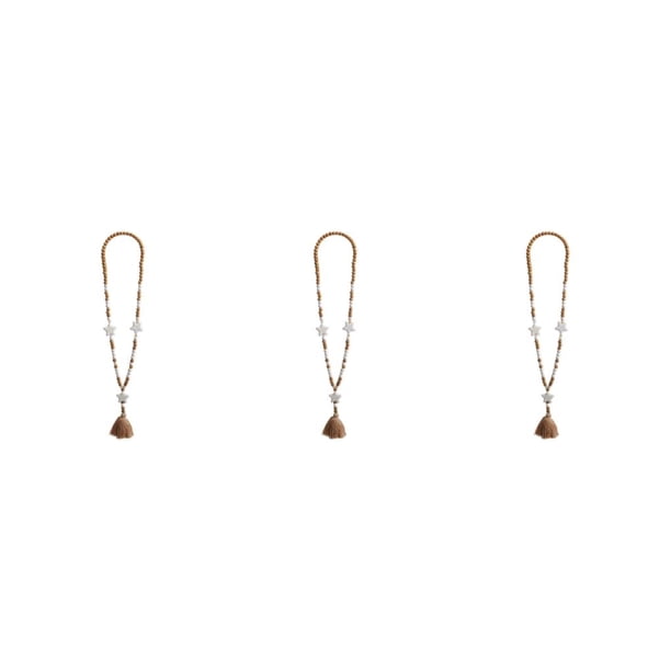 Collar de cuentas de cristal con borla Qarigey para mujer joyería Bohemia