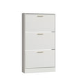 thumbnail image 6 of YouTrend Shoe Cabinet with 3 Flip Drawers Narrow Storage Cabinet Organizer for Entryway, White, 6 of 12