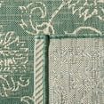 thumbnail image 5 of SAFAVIEH Courtyard Ilija Medallion Indoor/Outdoor Runner Rug, Dark Green/Beige, 2'3" x 8', 5 of 10