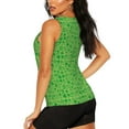 thumbnail image 3 of Balery St Patrick's Day Camiseta sin mangas estampada ligera para mujer, tops de entrenamiento sin mangas, camisetas de yoga transpirables de secado rápido.-X-Large, 3 of 7