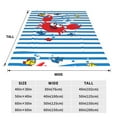 thumbnail image 3 of Susaid Red Funny Crab on Blue Stripe Print Microfiber Cleaning Cloth, Multi-Functional Cleaning Towels, Highly Absorbent Cleaning Rags,Cleaning Cloths for Car Kitchen Home-40"x30", 3 of 7