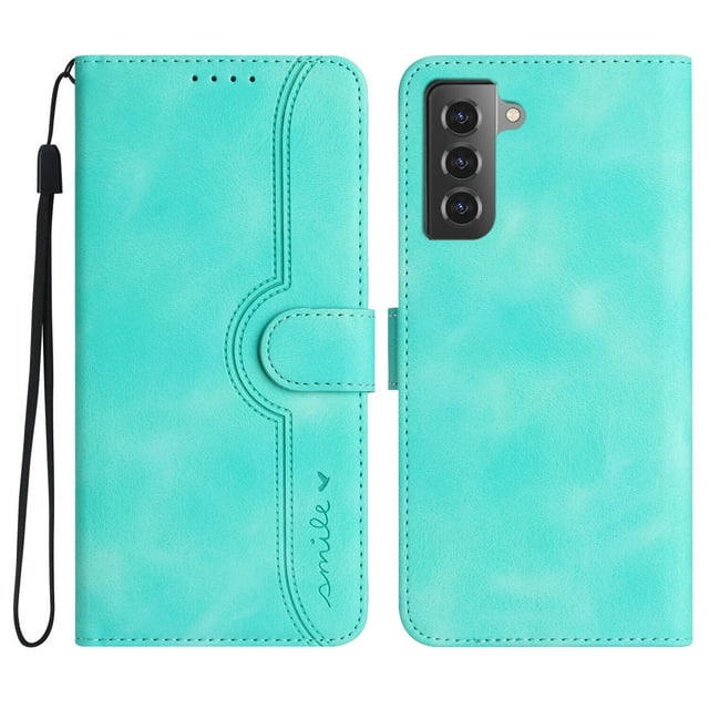 Compatible with Samsung Galaxy S21 Plus 5G Case Premium PU Leather Wallet with Built-in Magnet Cover