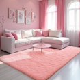 thumbnail image 1 of Alfombra Zentavio 152 x 244 cm, rosa, esponjosa, suave y lavable, 1 of 8