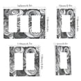 thumbnail image 2 of Yayeee Rocker Switch Wall Plate 3-Gang 6.5"x4.6" Home Decorative Outlet Cover, Black Roses, 2 of 6