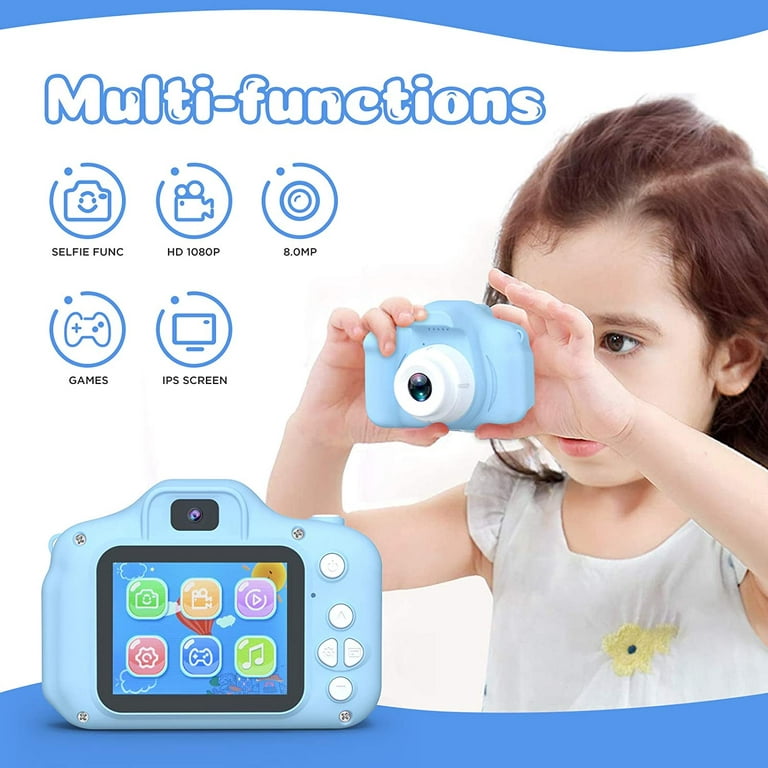 Kids Camera for Boys and Girls, SINEAU Digital Camera for Kids Toy Gift,  Toddler Camera Birthday Gift for Age 3 4 5 6 7 8 9 10 with 32GB SD Card