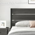 thumbnail image 5 of Fluest Queen Size Bed Frame with Headboard and Footboard,Metal Support,No Box Spring Needed, Grey, 5 of 7