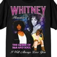 thumbnail image 2 of Whitney Houston The Queen Screen Print Men's Black T-shirt-4XL, 2 of 4