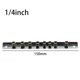 thumbnail image 1 of EchoBliss Socket Rack Holder 1/4 3/8 1/2 Pulgadas Con 8 Clips En Riel Organizador De Herramientas De Almacenamiento, 1 of 11