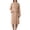 Coffee, variant on Bathrobe for Women Solid Color Corals Fleece Soft Comfy Absorbent Long Sleeve Warm Cozy Robes with Pockets & Belt