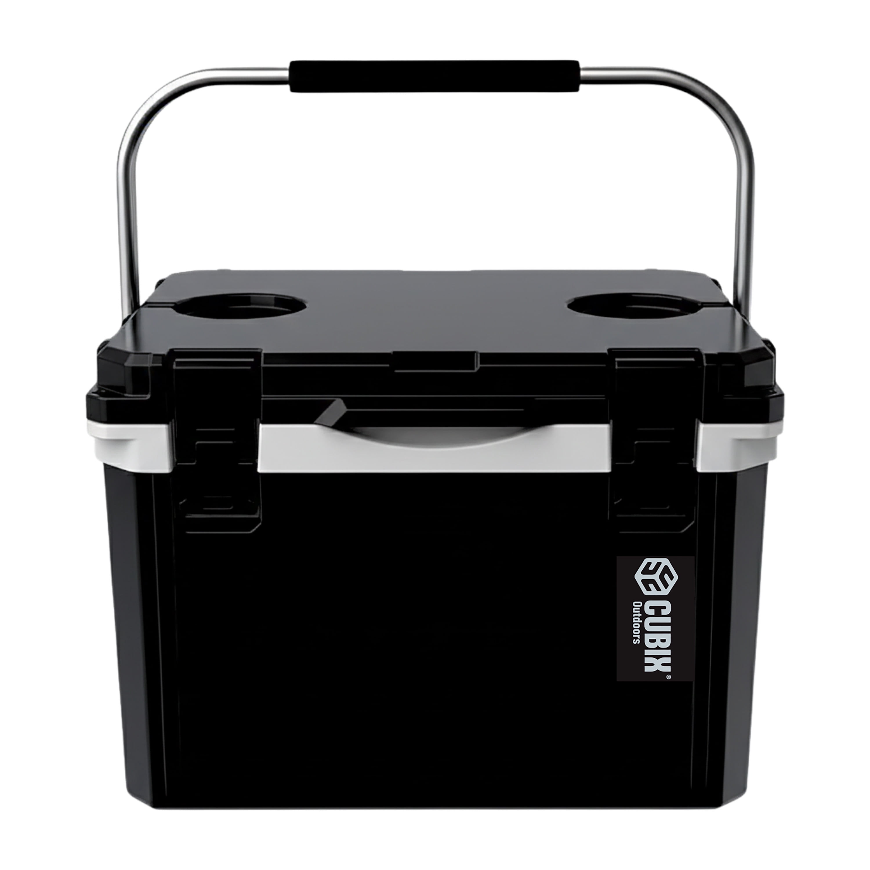 Cubix Outdoors® 20Q Lightweight Portable Insulated Hard Cooler Fits 30 Cans - Black