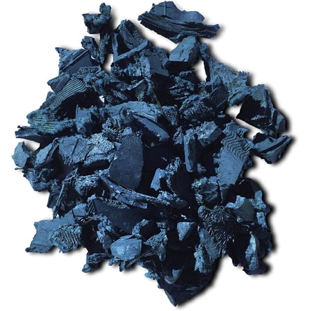 Mulch Landscaping Bark Rubber Nugget Weed Barrier Garden Ground Cover, Blue
