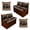 Aztec Bear Boho Mandala Floral, variant on SCRAWLGOD 6 Pcs RV Dinette Cushion Covers Stretch Camper Cushion Cover Pet Friendly Camper Accessories Decor for Travel Trailer Motorhome, Western Cow Print