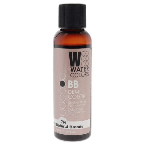Tinte semipermanente para cabello Tressa Watercolors BB - 7N Rubio oscuro natural 2 oz