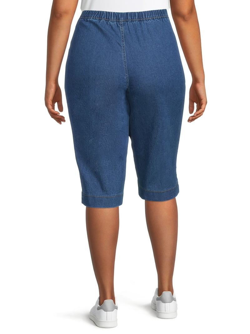 Shorts Jms Capris Walmart JMS Just My Size By Hanes Women's Plus
