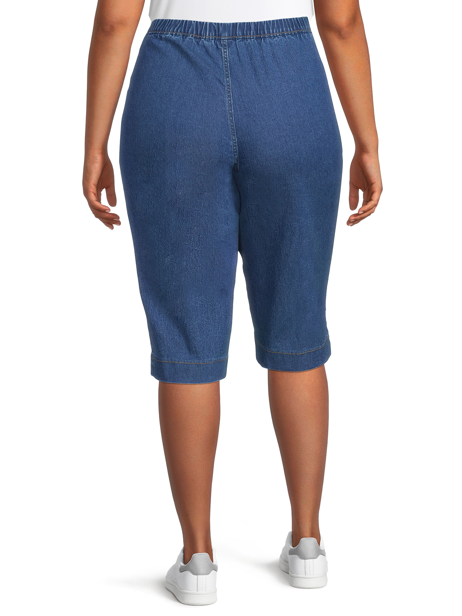 Just My Size Women's Plus Size Pull On 2 Pocket Stretch Capri - image 2 of 6