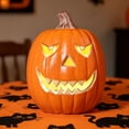 thumbnail image 4 of Halloween Lighted Pumpkin Large Plastic LED Pumpkin Decoration, Weather-Resistant Blow-Molded Outdoor Yard Porch Home Storefront Holiday Display Decor, 4 of 6