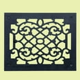 thumbnail image 2 of Renovators Supply Black Air Vent Registers, Grilles and Vents 11-3/8" x 9-1/2" Cast Aluminum Wall/Ceiling/Floor Vent Register, 2 of 3