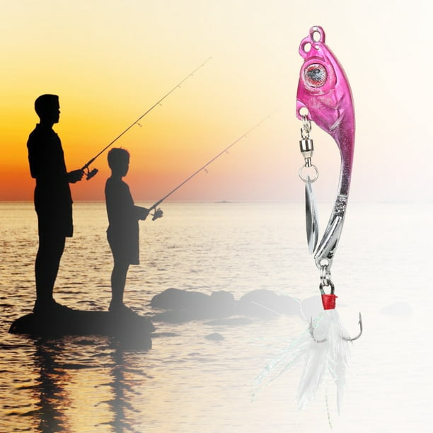 Ylshrf Fishing Lure Swimbait, Rotating Fishing Bait, 11g 8cm For Adult Children Fishing Lover Sea/Fresh Water Outdoor Fun Luring Fish Pink