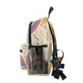 thumbnail image 4 of FORMRS School Backpack with Front Zippered Pocket 12" Student Travel Daypack, Beige Rainbow, 4 of 6