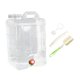 thumbnail image 3 of Contenedor de agua con tapa y asa, capacidad de 28 L, sin depósito, dispensador de bebidas para autocaravanas, bebidas, coche y supervivencia., 3 of 9