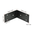 thumbnail image 2 of Uxcell L Shape 100x100x50mm Black Corner Brace Angle Bracket 4 Pack, 2 of 5
