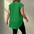 thumbnail image 5 of Yievot Plus Size Tank Tops for Women Trendy Pleated Sleeveless Shirts Side Slit Versatile Casual Tunic Tops, 5 of 7