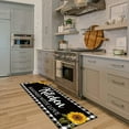 thumbnail image 6 of Sunflower Kitchen Mat Set of 2 Farm Non Slip Thick Kitchen Rugs and Mats Plaid Waterproof Anti Fatigue Mats for Kitchen Floor Kitchen Rug Runner Standing Mat, 17 x 47 Inch, 17 x 28 Inch, 6 of 6