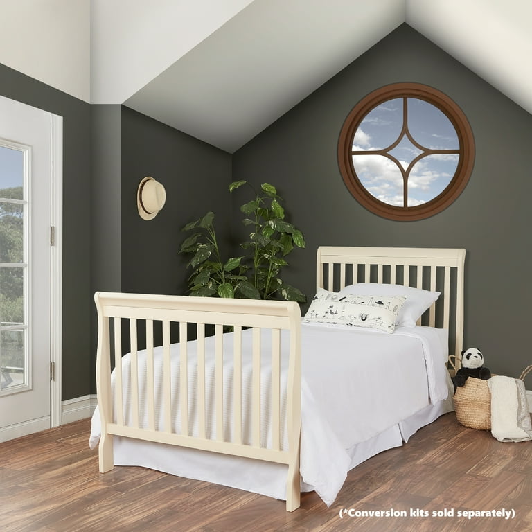 Dream On Me Aden 4 in 1 Convertible Mini Crib In French White