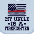 thumbnail image 4 of Inktastic Firefighter Uncle Fireman Nephew Boys or Girls Baby Bib, 4 of 4