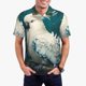 thumbnail image 1 of Fotbe Tropical Parrot Floral Artwork Camiseta Polo de Golf para Hombre con Estampado – Camisa Deportiva Transpirable con Cuello Abotonado-X-Large, 1 of 6