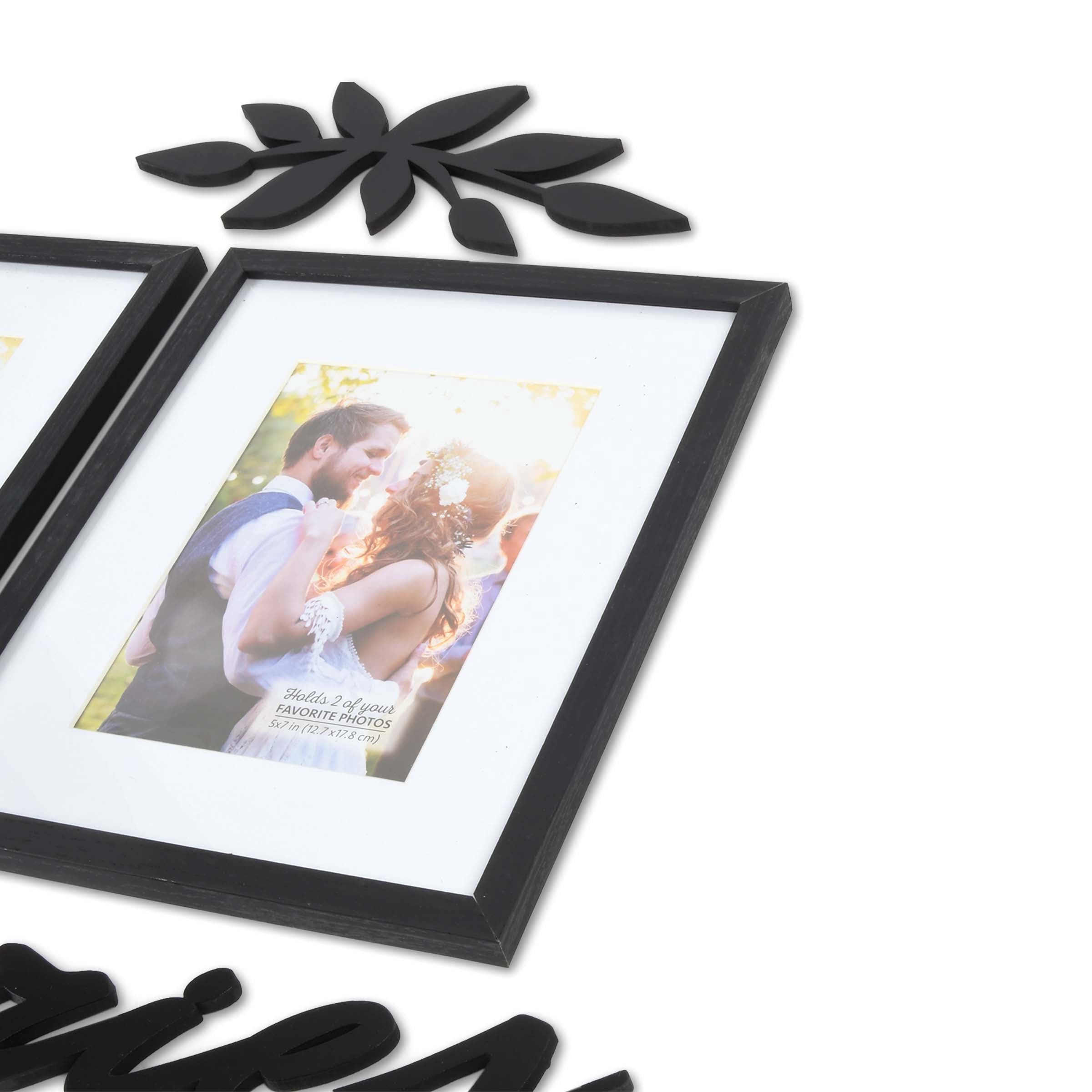 Prinz 7-Opening 5 x 7 Black Collage Picture Frame 7 Count