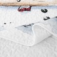 thumbnail image 5 of Erosebridal Cute Winter Snowman Quilt King 3 Pieces,Merry Christmas King Coverlet Set,Ivory,1 Bedspread and 2 Pillowcases, 5 of 7