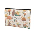thumbnail image 2 of Fotbe Autumn In The Forest Reusable Cosmetic Bag Makeup Bag for Women Large Travel Cosmetic Pouch Girls' Make Up Organizer, 2 of 8