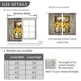 thumbnail image 2 of Farmhouse Vintage Country Sunflower Kitchen Curtains 2 Panels Rod Pocket Rustic Yellow Floral Inspirational Small Short Cafe Tier Window Curtains Cottage Window Drapes Treatment Decor 28x39 Inch, 2 of 6