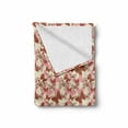 thumbnail image 2 of Butterfly Soft Flannel Fleece Blanket, Illustration of Repetitive Butterfly Silhouettes Spring Season, Cozy Plush for Indoor and Outdoor Use, 60" x 80", Cream Pale Pink and Cinnamon, by Ambesonne, 2 of 6
