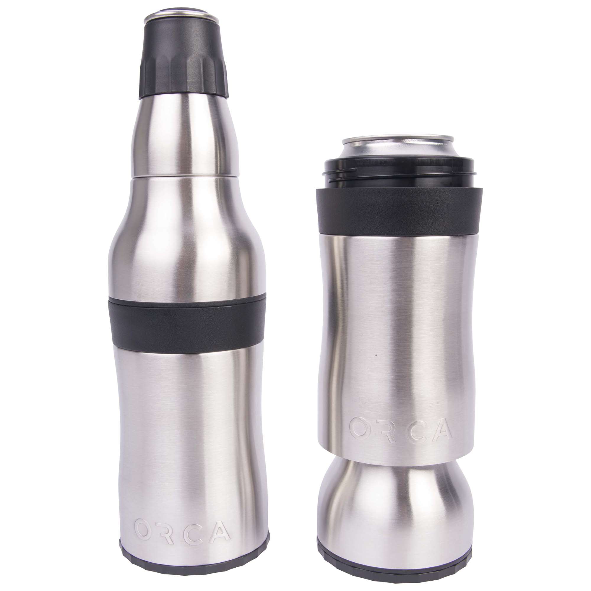 2 Orca Rocket Insulated Stainless Steel Bottle/Can Koozies NEW - Lot Of 2