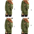 thumbnail image 4 of Guardurnaity Blusas sexys de manga larga para mujer, elásticas y fáciles de combinar. Blusas de mujer con hombros descubiertos. Prendas para la parte del cuerpo, 4 of 4
