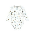 thumbnail image 3 of Hudson Baby Cotton Long-Sleeve Bodysuits, 5-Pack, Newborn- 24 Months, 3 of 7