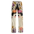 thumbnail image 5 of Pajama Pants Women Halloween Ghost Face Print Soft Stretch Drawstring Comfy, 5 of 5