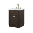 thumbnail image 3 of Water Creation Chestnut 24" Wood Single Bathroom Vanity in Brown & Satin Gold, 3 of 10