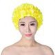 thumbnail image 1 of Gorro de baño con flores en 3D, gorro transpirable para deportes acuáticos, accesorios para piscina (amarillo), 1 of 3